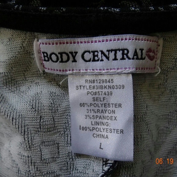 Body Central Black Body Con Dress - Picture 5 of 5